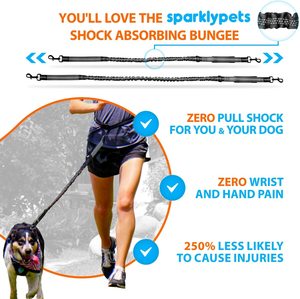 مقود كلب احترافي بدون استخدام اليدين من NIBAO مع مجموعة غرز عاكسة للتدريب - Product Image 2