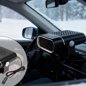 Kits de chauffage pour voiture, ventilateur de chauffage portable 12V 120W, matériau ABS, faible bruit 29dB, deux vitesses, dégivrage automatique du <span class=keywords><strong>pare</strong></span>-<span class=keywords><strong>brise</strong></span>, dégivrage rapide - Product Image 3