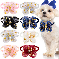 Noeuds papillon pour animaux de compagnie à la mode en gros, noeuds papillon en dentelle à paillettes, accessoires pour chiens et chats
