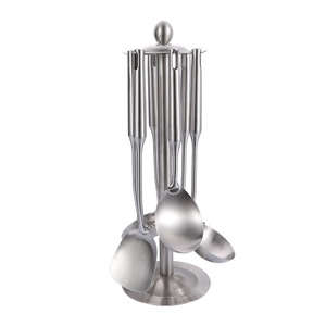 Utensilios de cocina de acero inoxidable 304 engrosado, espátulas domésticas, cucharas ranuradas, cucharones para sopa, espátulas para freír, espátulas para fideos - Product Image 5