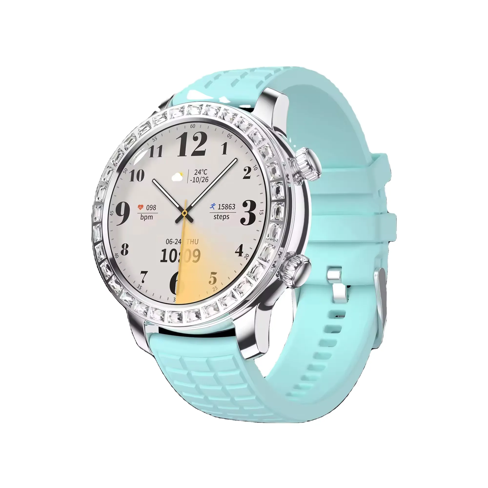 2024 New Lady Smart Watch Z95 Mini 1.3inch Amoled Custom Logo Reloj Ladies Women Health Ip68 Z95mini Round Smartwatch