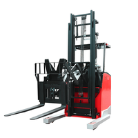 Chariot élévateur électrique à mât étroit YCMG CE 1.5T/2T avec caméra HD, levage 9m, batterie lithium, pour entrepôt, chariot élévateur à conducteur debout