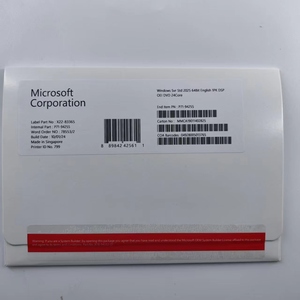 Gốc giành chiến thắng máy chủ 2025 tiêu chuẩn/Trung tâm dữ liệu 64-bit <span class=keywords><strong>DVD</strong></span> gói đầy đủ Tiếng Anh trực tuyến kích hoạt phần mềm - Product Image 2
