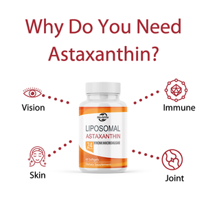 Suplemento de Astaxantina Liposomal OEM/ODM, Antioxidante Más Potente que la Vitamina C, Apoya la Visión, la Piel y el Sistema Inmunitario, 60 Cápsulas Blandas - Product Image 3