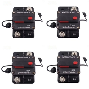 Interruttore Automatico Manuale 30A-300A con Portafusibile Impermeabile 12V-48V DC per Protezione Batteria di Barche, Camper e Yacht - Product Image 3