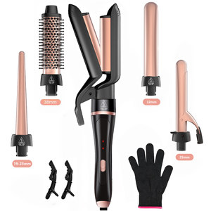 Nuevo Modelo 2026 <span class=keywords><strong>de</strong></span> Rizador <span class=keywords><strong>de</strong></span> Pelo <span class=keywords><strong>de</strong></span> 2 Barriles con <span class=keywords><strong>Ondas</strong></span> <span class=keywords><strong>de</strong></span> <span class=keywords><strong>Sirena</strong></span>, Cerámica PTC, Calentamiento Rápido, para Uso Doméstico y en Hoteles - Product Image 1