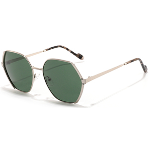 Gafas de Sol Unisex con Marco Metálico Octagonal, Lentes Degradados en Morado, Protección UV400, Estilo Moderno para Adultos - Product Image 4