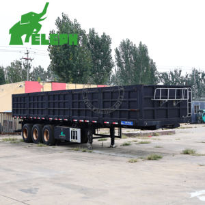 Remorque benne basculante latérale d'<span class=keywords><strong>occasion</strong></span> de 48 pieds à 3 essieux pour le transport de sable - Product Image 3