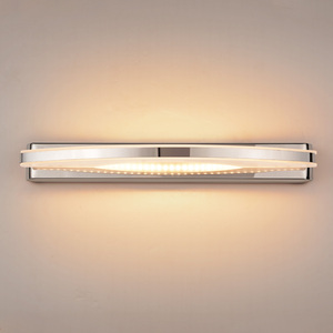 Applique murale LED moderne en acier inoxydable pour salle de bain et miroir de coiffeuse, lumière blanc chaud 2700K, fixation murale, garantie 3 ans - Product Image 6