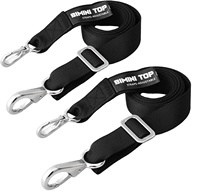 Mousqueton à ressort à œil fixe en acier inoxydable 316 pour sangle marine 38 mm, accessoires de quincaillerie pour bateaux, yachts et navires