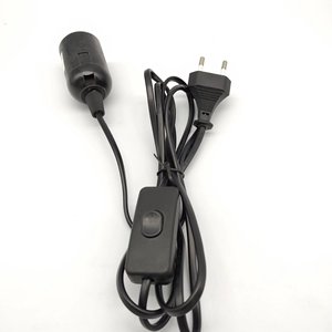 E27 Lamp Holder 5M Cable 12V DC Plug Solar Charging Light <b>Socket</b> Bulb Base Plastic <b>Screw</b> Type - Product Image 4