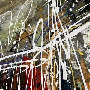 Peinture à l'huile sur toile personnalisée, scène urbaine, skyline moderne, 100% peinte à la main, art abstrait, décoration murale pour la maison - Product Image 3