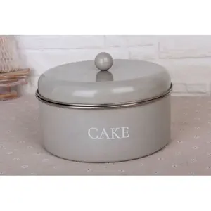 Household Metal Cake Carrier Customized Cake Container Baking Tin Can For Cake