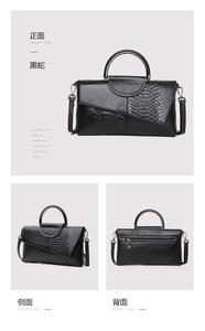 Bolso de Mano de Diseño Personalizado para Mujer, Bolso Tote con Asa de Cuero Genuino, Bolso Bandolera de Lujo para Damas - Product Image 3