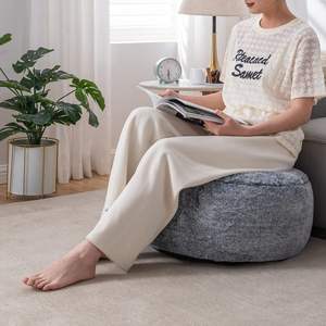 Poufs en velours côtelé d'usine OEM avec rembourrage en mousse <span class=keywords><strong>Pouf</strong></span> en peluche et peluche <span class=keywords><strong>Pouf</strong></span> de rangement Poufs de sol Repose-pieds pour le salon - Product Image 6