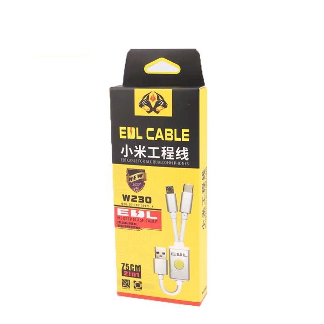 OSS W230 EDI Cable 80mm All Qualcomm Phones for Xiaomi Android Phone Deep Flash Cable with Micro Type-C Port
