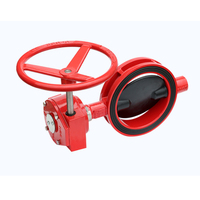Nouveau Design PN10 PN16 Vanne papillon d'incendie BS5155 DI SS Bride Standard Wafer vanne papillon pour l'eau