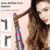 5 en 1 électrique une étape sèche-cheveux cepillo secador brosse lisseur planchas de cabello profesional alisador de titanio