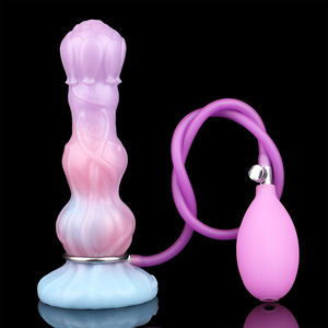 Perles anales gonflables en silicone, design alien, faux dilatateur de pénis pour adultes - Product Image 3