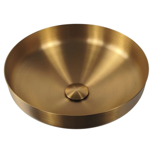 Évier de comptoir en acier inoxydable 304 avec vasque pour villa, gîte, maternelle et toilettes, <span class=keywords><strong>petit</strong></span> lavabo rond - Product Image 4