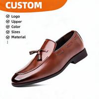 Mocassins à pampilles pour hommes, chaussures habillées décontractées et élégantes, semelle intérieure en PU doux pour la peau, semelle extérieure en caoutchouc durable, chaussures de bureau professionnelles