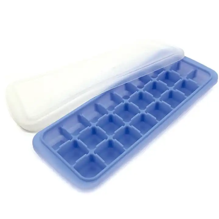 hot sale Food grade silicone 24 lattice with lid Cavities Silicone