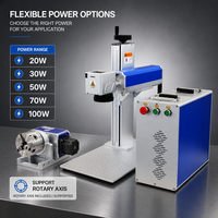 Nouvelle machine de marquage laser à fibre de bonne qualité 20W-100W avec contrôle EZcad et prise en charge AI/DXF pour plastique et métal