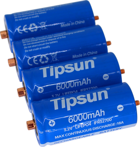 แบตเตอรี่ Tipsun 32700 ผลิตในจีน เซลล์แบตเตอรี่ 32700 3.2v 6000mah ลิเธียม - Product Image 2