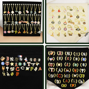批发专业定制套装帽子俱乐部别针金属联盟棒球带团队标志 - Product Image 6