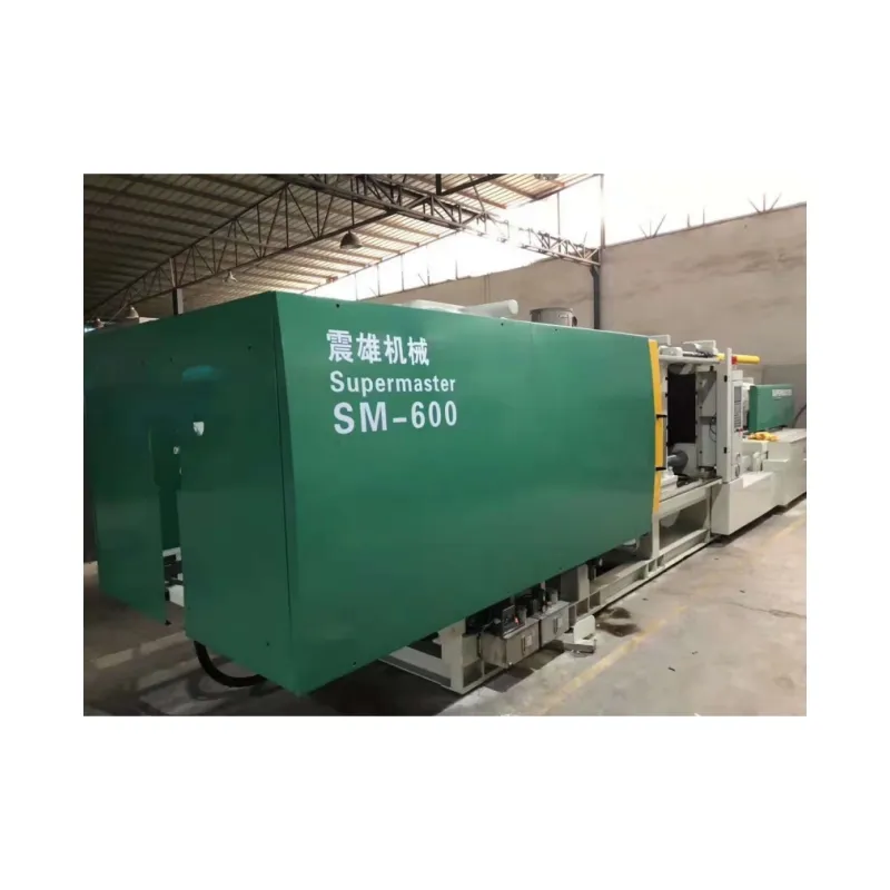 600 T Hoge Kwaliteit Tweedehands Chen Hsong Sm600 600 Ton Spuitgietmachine Hoge Snelheid Plastic Gietmachine