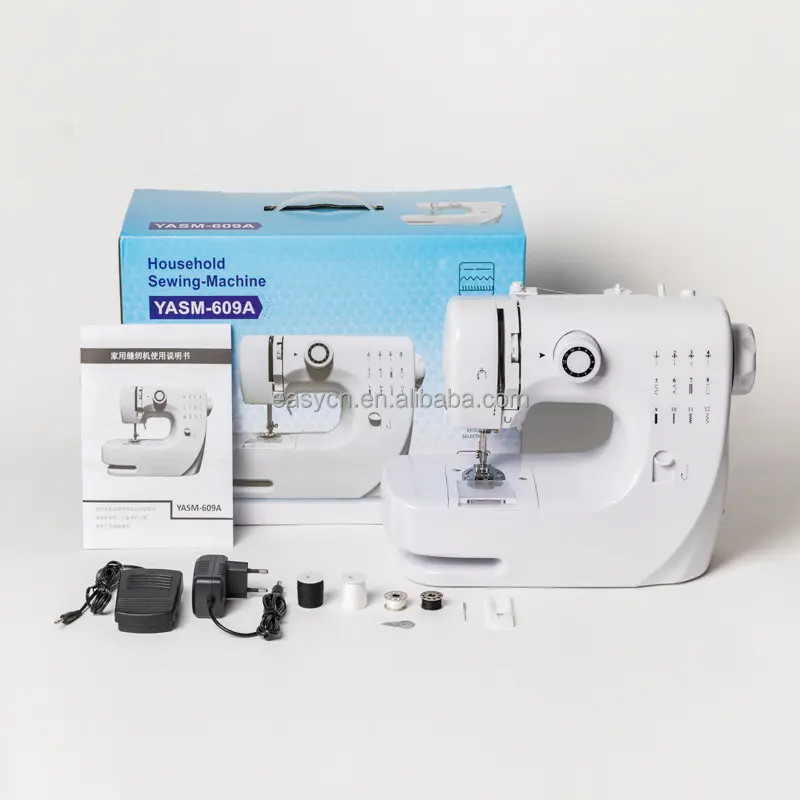 Household used overlock 12 stitches sewing machines electrical maquina de coser mini sewing machine