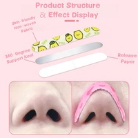 Bandes adhésives élastiques imprimées pour remodeler le nez, patchs auto-adhésifs pour remodeler les narines et améliorer l'esthétique