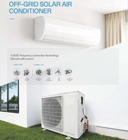 Climatiseur solaire split 48V DC AC, R410A, pompe, batterie, onduleur, télécommande, compresseur, moteur à faible bruit