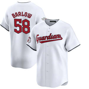 2025クリーブランドホームメンズ限定ホワイト野球ジャージーカスタムプラスサイズステッチ刺繍ユニフォーム - Product Image 6