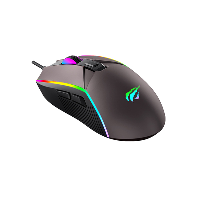 Havit MS1028 Wholesale Business 7-Color RGB Breathing LED Light Wired Mouse Optical Magic Computer Usb Gaming Mouse