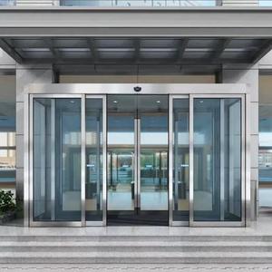 Puerta Corredera de Vidrio Templado de Doble Acristalamiento Ultrafino Minimalista para Interiores/Exteriores con Marco de Aluminio y Revestimiento Low-E - Product Image 4