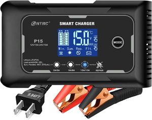 Cargador HTRC P15 de 220W con Reparación de Pulsos Totalmente Automática, 12V/15A 24V/10A, Pantalla Táctil, Carga Rápida Inalámbrica y Protección Múltiple - Product Image 2