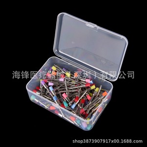 Brosses de polissage dentaire à pointe plate, boîte de 100 pièces colorées pour équipement de nettoyage des dents - Product Image 2