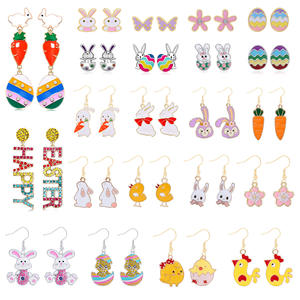 Pendientes <span class=keywords><strong>de</strong></span> Pascua para Mujer, Pendientes Colgantes <span class=keywords><strong>de</strong></span> Conejito Esmaltado, Lindos Pendientes Colgantes <span class=keywords><strong>de</strong></span> Conejo, Juego <span class=keywords><strong>de</strong></span> Pendientes <span class=keywords><strong>de</strong></span> Huevo Coloridos, Joyería con Tema <span class=keywords><strong>de</strong></span> Pascua - Product Image 4