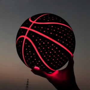 Phát sáng trong bóng tối led tùy chỉnh chính thức Kích thước 29.5 PU Chất liệu bóng rổ bán buôn cho đào tạo sử dụng với đặt hàng nhỏ - Product Image 2