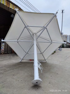Parasols à structure en membrane tendue d'architecture moderne, cadre en aluminium, auvent, ombre extérieure, parapluie, tissu en polyester, forme de flèche - Product Image 4
