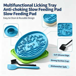 Gamelle en silicone pour chien à alimentation lente, anti-étouffement, antidérapante, résistante aux chutes, facile à nettoyer, réutilisable, écologique - Product Image 1