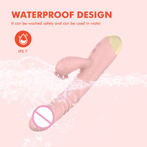 大人用女性用シリコーンバイブレーター,伸縮性ロッドと舌のなめが特徴セックスおもちゃディルド外国貿易 - Product Image 6