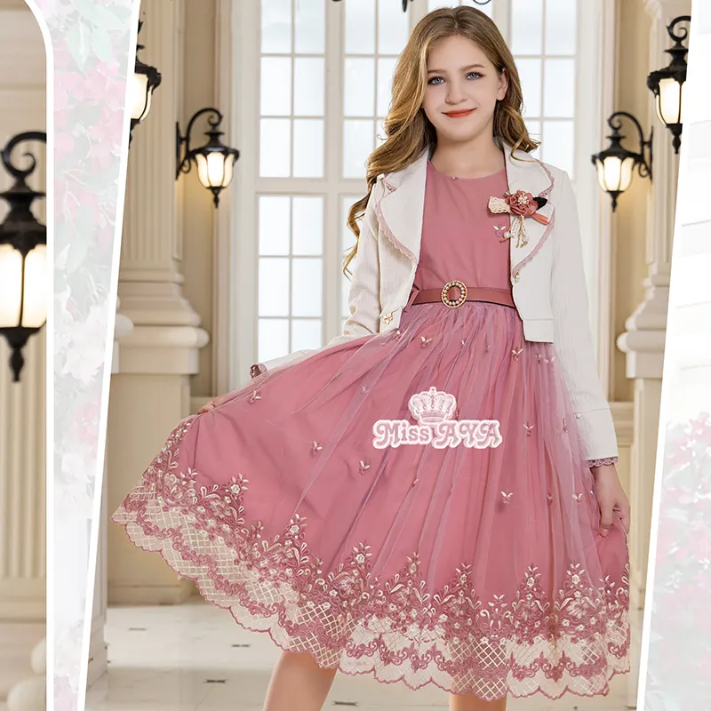 Conjunto de vestidos de princesa para meninas de 2 anos, roupa de festa infantil de alta qualidade com novo design
