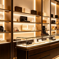 Vitrines pour les magasins de cadeaux haut de gamme et de produits de luxe : Créer une ambiance de luxe sophistiquée et subtile