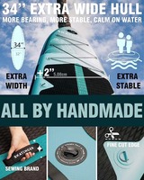 Planche à pagaie gonflable Weihai en drop stitch, 11' pour 2 personnes, sport nautique, planche de surf