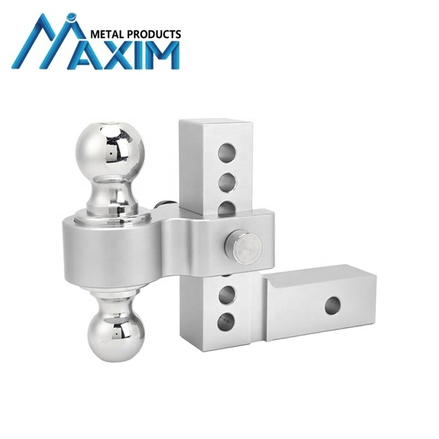 New 6 Inch Chrome Plated Aluminum Tow Hitch 10000 LBS Heavy Duty Truck Variety Colors Available Adjustable Aluminum Ball Mount