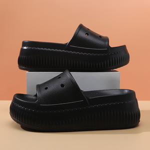 Sandalias de Plataforma con Boca de Pescado para Mujer, Suela Gruesa de EVA, Antideslizantes, Transpirables, Blancas, Rosas, Negras, Caqui - Product Image 3