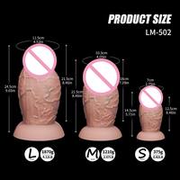 Dildo Realista, Extra Grande, Dildo Anal Grande con Potente Ventosa, Juguete Sexual para Parejas Gay y Lesbianas