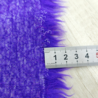 Tissu en fausse fourrure tricotée 100 % polyester, motif fruits colorés, jacquard luxueux, peluche bouclée, pour projets de jouets, directement de l'usine